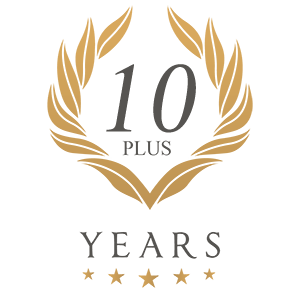 image of 10 plus years logo